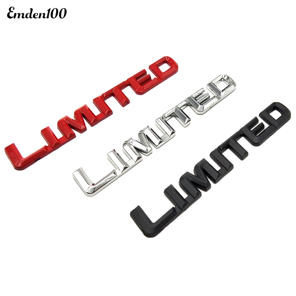 Hình Dán Chữ Italic 3D Bằng Kim Loại Trang Trí Thân Xe Hơi