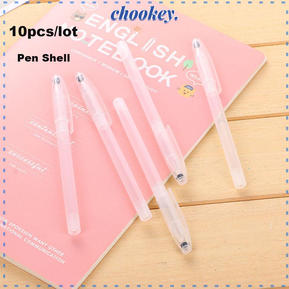CHOOKEY Set 10 Vỏ Bút Mực Bằng Nhựa Mới