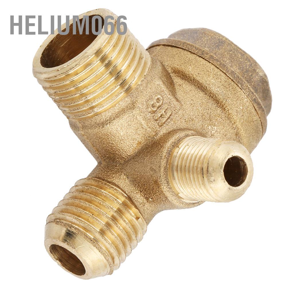Helium066 Chủ đề nam 90 độ Máy nén khí bằng đồng thau Van kiểm tra Phụ tùng 20 * 14 10 mm