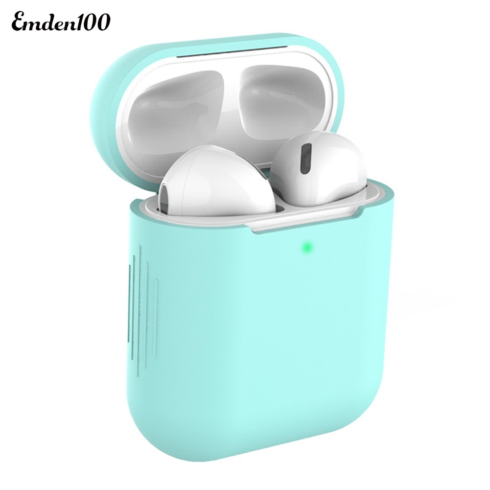 Vỏ Bảo Vệ Hộp Sạc Tai Nghe Không Dây Air-pods 1 2 Bằng Silicon Chống Sốc