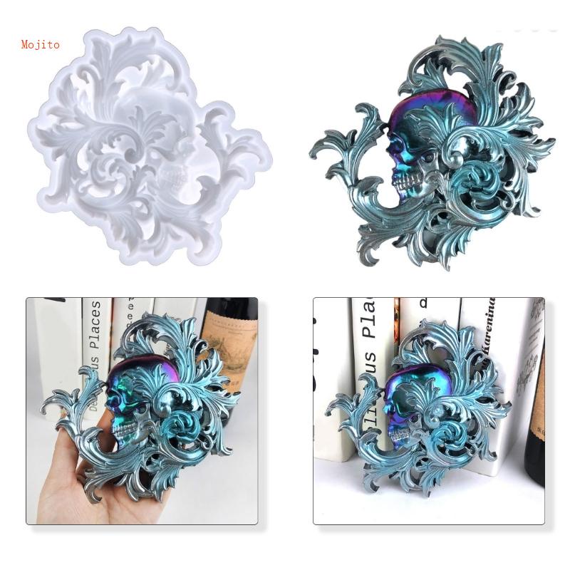 Khuôn Silicone Hình Đầu Lâu Chuyên Dụng Cho Làm Trang Sức Thủ Công