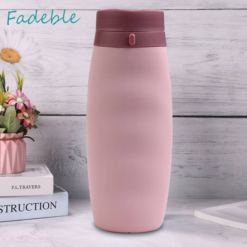 Bình Nước Silicone 580ML Có Thể Gấp Gọn Tiện Lợi Khi Đi Du Lịch