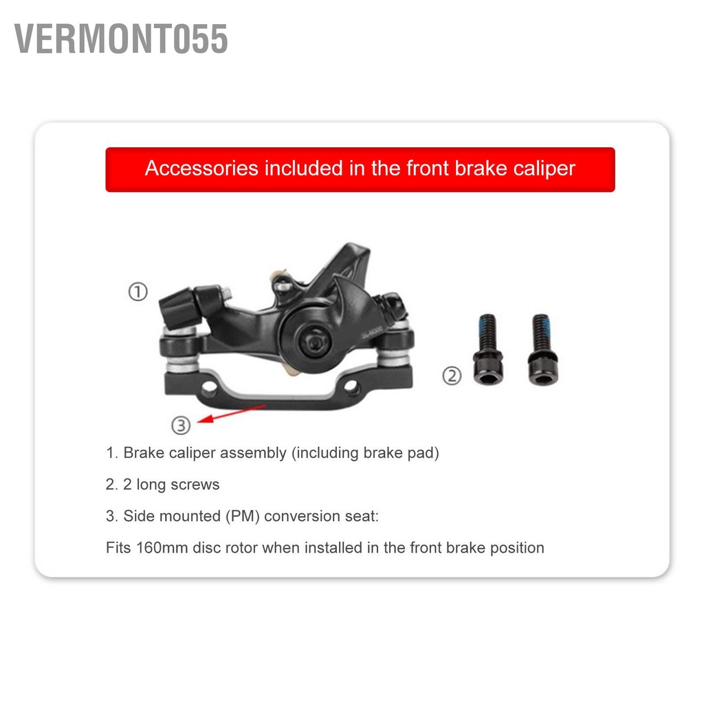 Vermont055 WAKE Dòng Kéo Thước Phanh Đĩa Thủy Lực Phía Trước Sau Xe Đạp Leo Núi Bộ