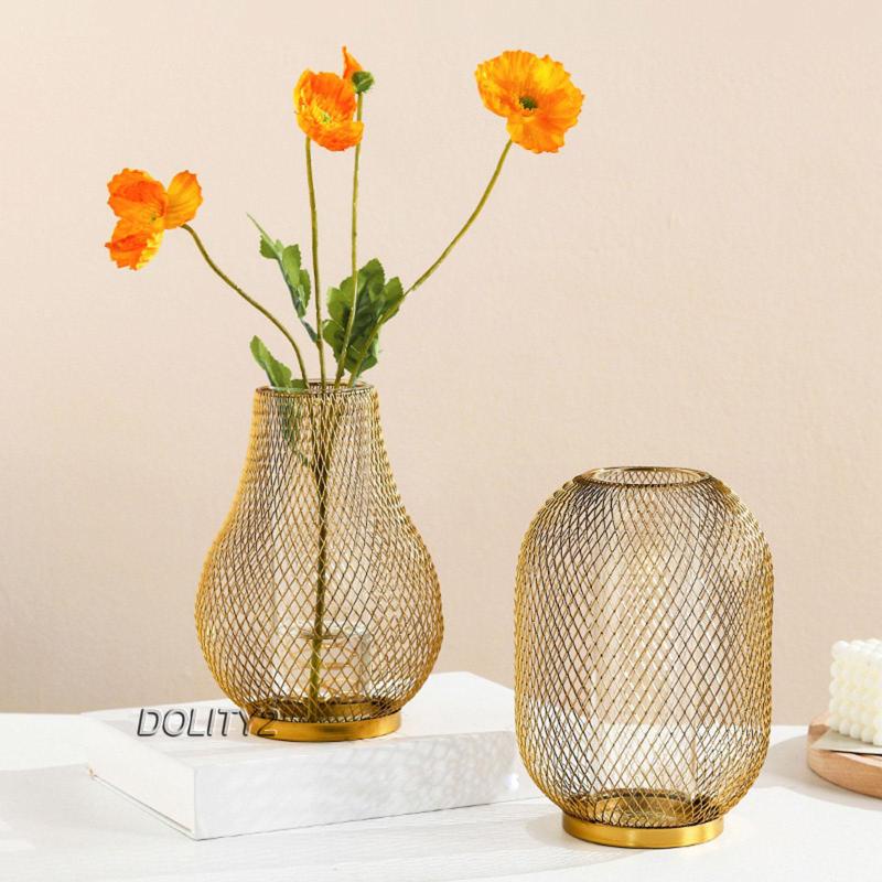 Bình Hoa Bằng Dây Kim Loại Dùng Trang Trí Phòng Khách