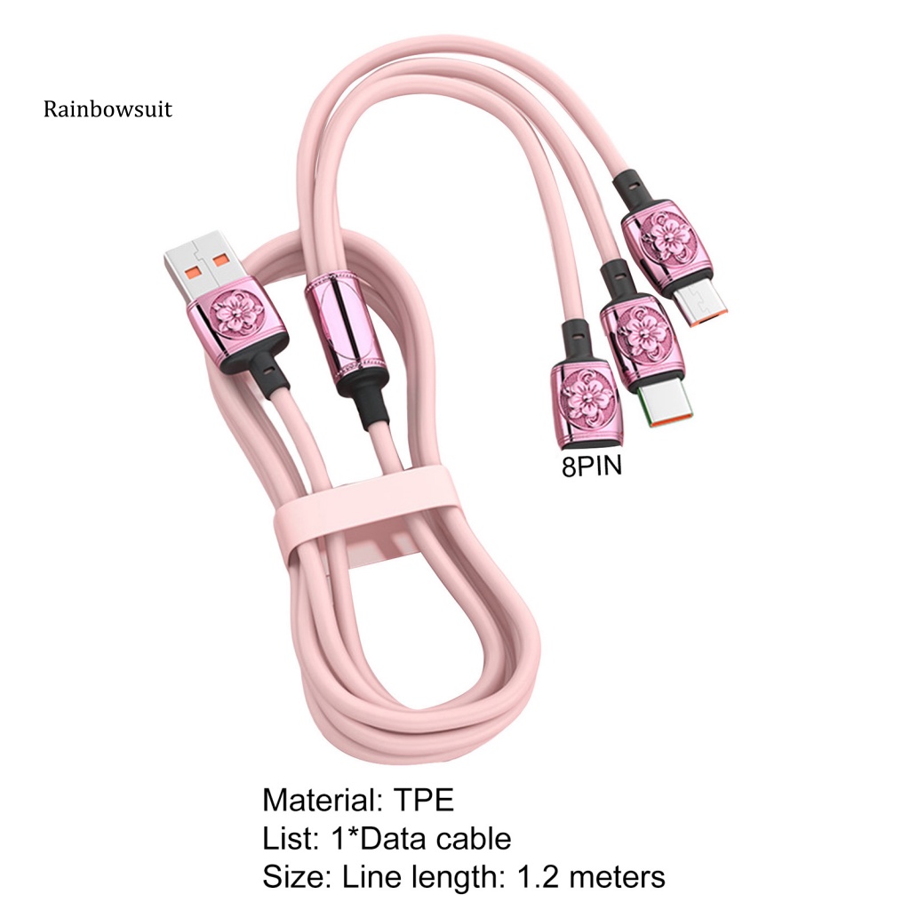 Dây Cáp Sạc Dữ Liệu Siêu Nhanh Chống Gỉ Cho Điện Thoại Thông Minh