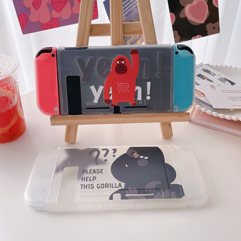 Vỏ TPU Trong Suốt BảO Vệ Tay CầM Chơi Game Nintendo Switch NS Joy Con KèM Phụ KiệN