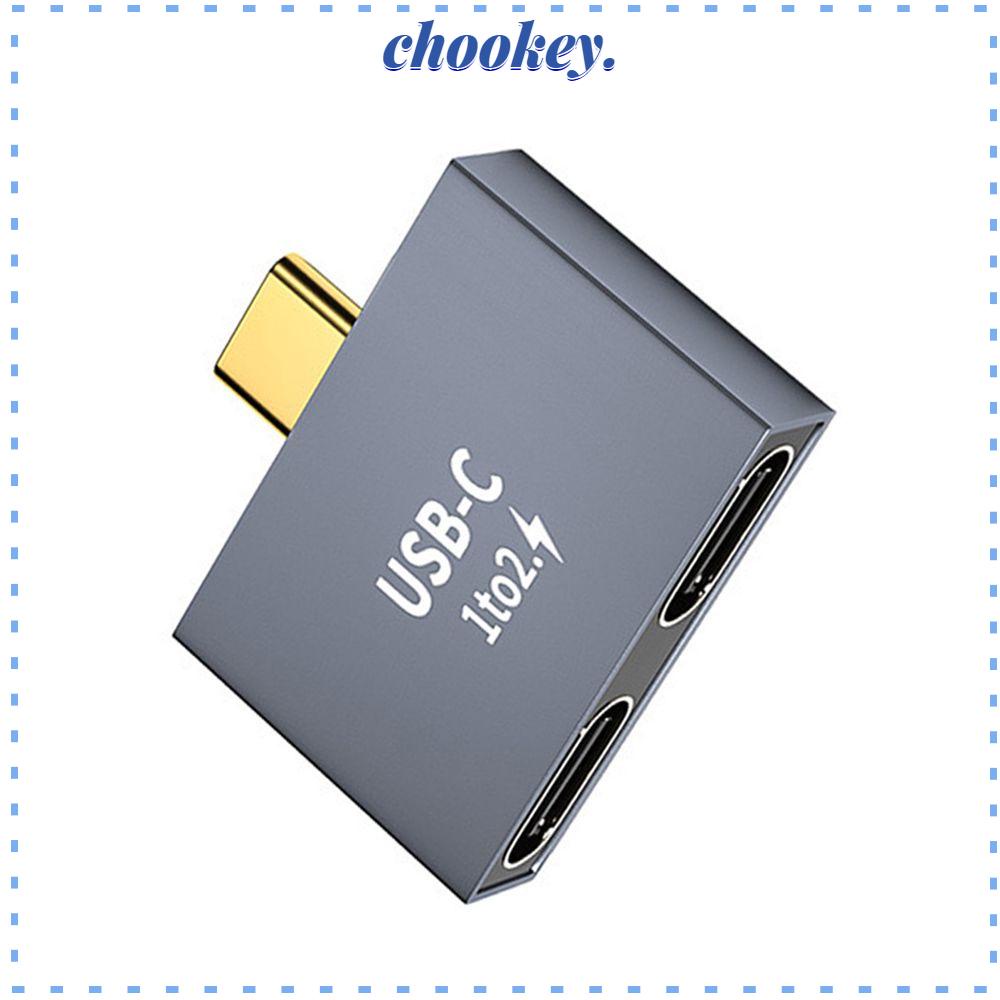 CHOOKEY Bộ Chia Cổng Type-C 1 Sang 2 Cổng Sạc PD Cho Laptop