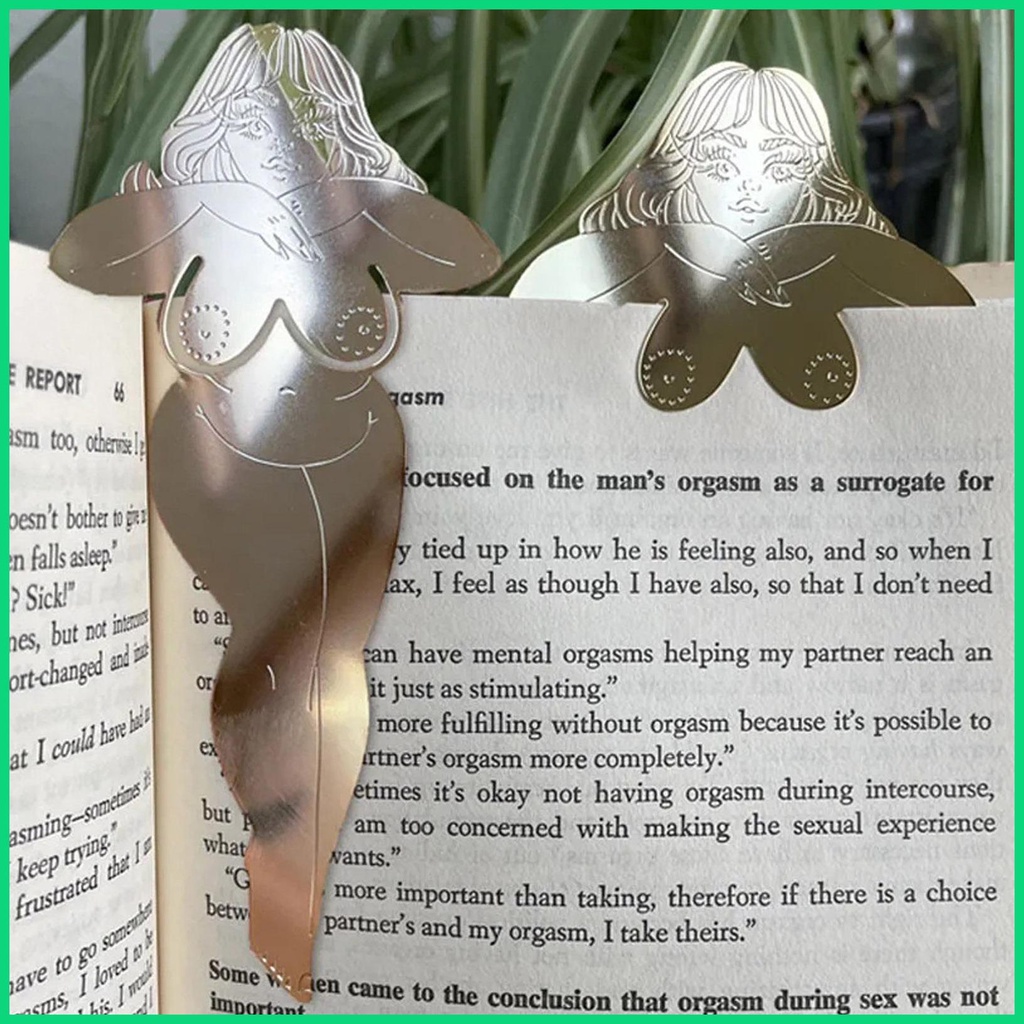 Thẻ Đánh Dấu Trang Sách Bằng Kim Loại Mỏng Tông Vàng Đồng Vui Nhộn Cho Nam Và Nữ jiwvn