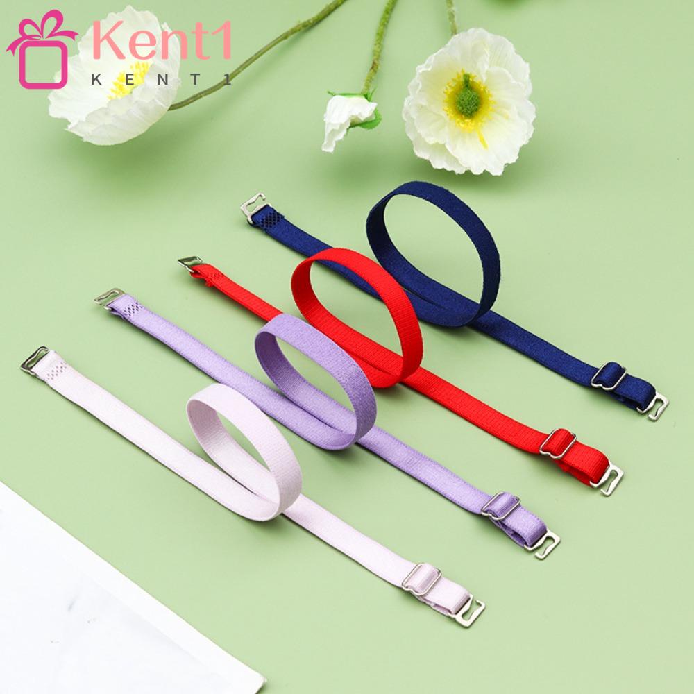 KENT1 Set 4 Cặp Dây Áo Ngực Chống Trượt Co Giãn Màu Sắc Đơn Giản Dành Cho Nữ