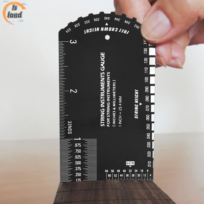 Bộ Thước Đo Dây Đàn Ghi Ta Đa Năng Kèm Hộp Đựng Bằng Da