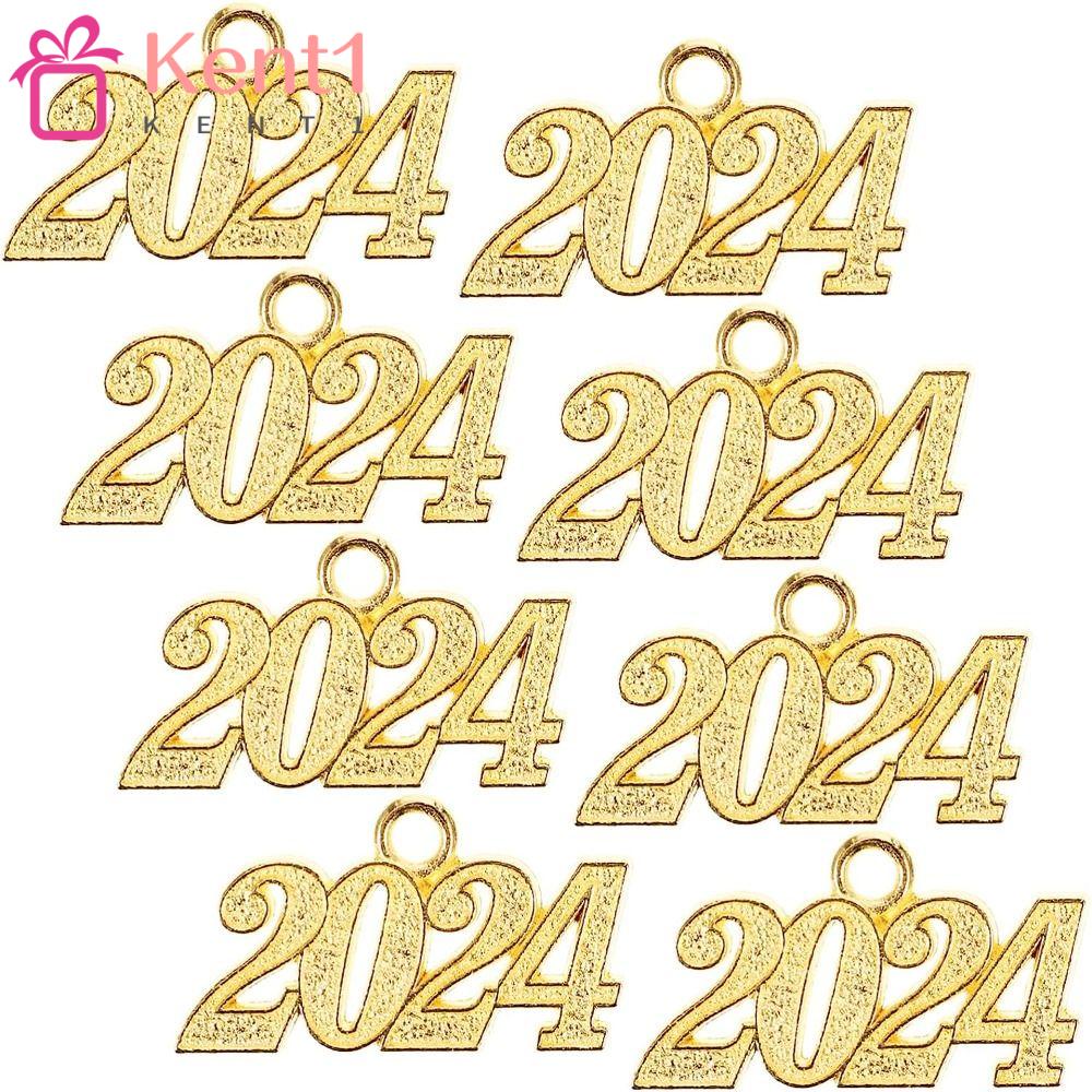 KENT1 Bộ 50 Mặt Dây Chuyền Khắc Chữ Chúc Mừng Năm Mới 2024