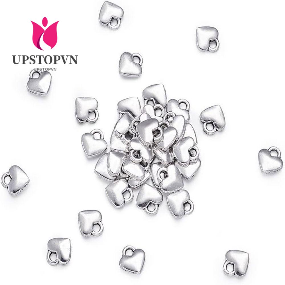 UPSTOPVN Bộ 100 Mặt Dây Chuyền Hình Trái Tim Kích Thước 10x7mm