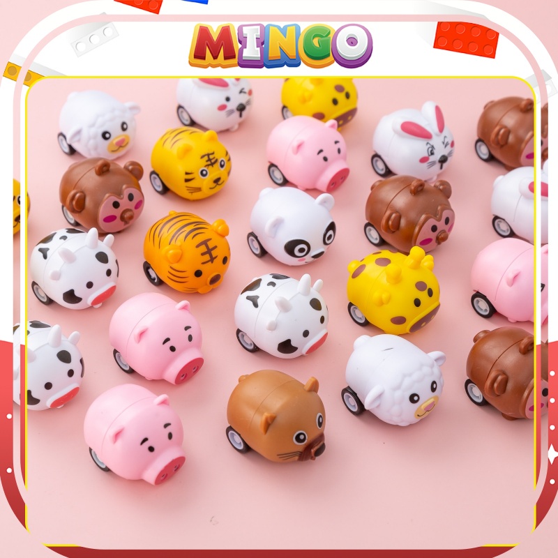 Xe mini hình động vật cute quán tính chạy đà không cần pin dễ thương đồ chơi cho bé 2-6 tuổi -Mingo