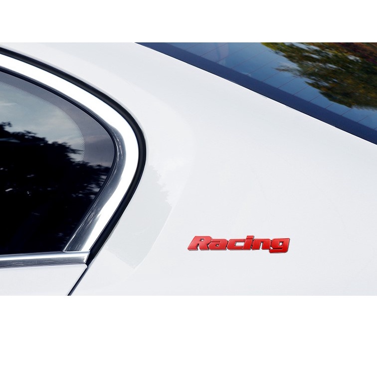 Miếng dán chữ RACING trang trí xe