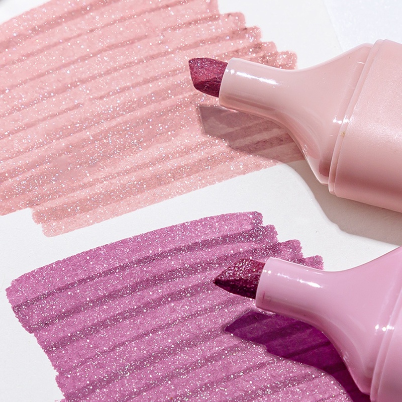 Bộ 4 Bút Đánh Dấu Ngòi Mềm Mịn Màu Pastel