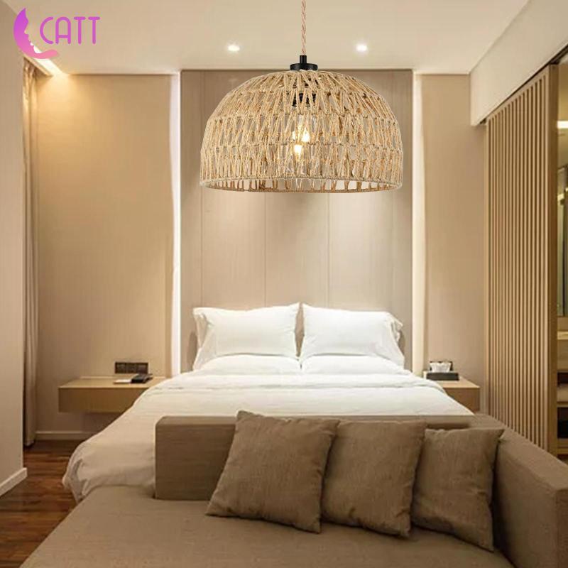 Chụp Đèn Treo Trần Nhà Kiểu Dệt Phong Cách Cổ Điển Độc Đáo Trang Trí Nhà Cửa / Quán Cà Phê