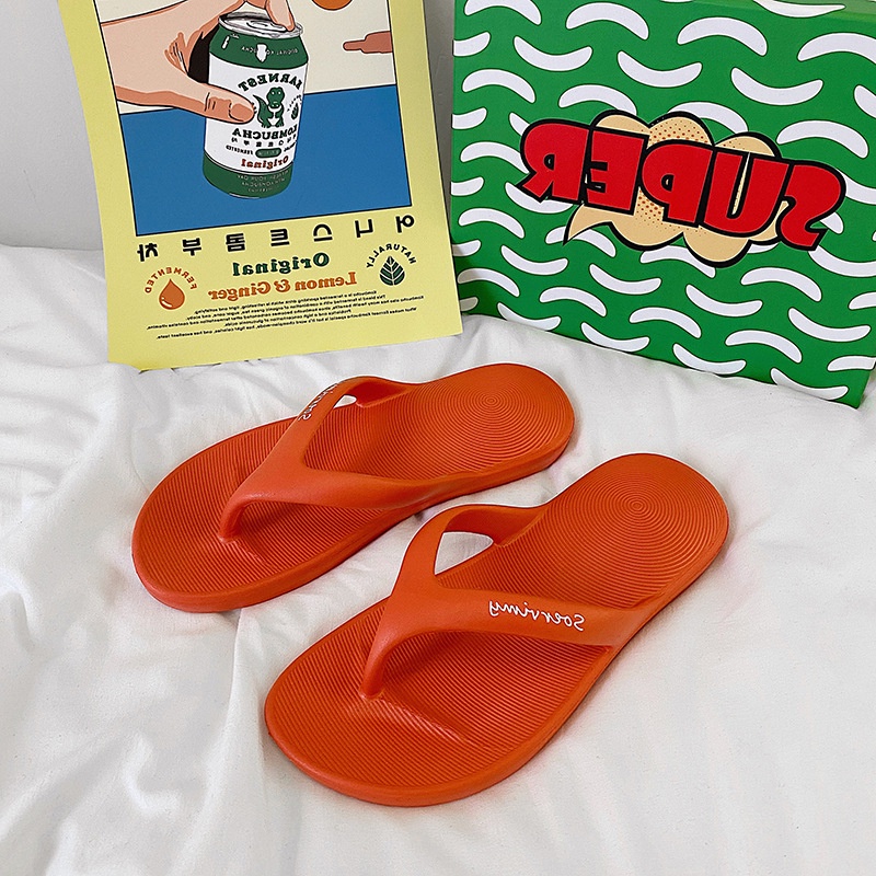 Dép Xỏ Ngón Đế Bằng EVA Mềm Mại Thời Trang Đi Biển Mùa Hè Cho Cặp Đôi