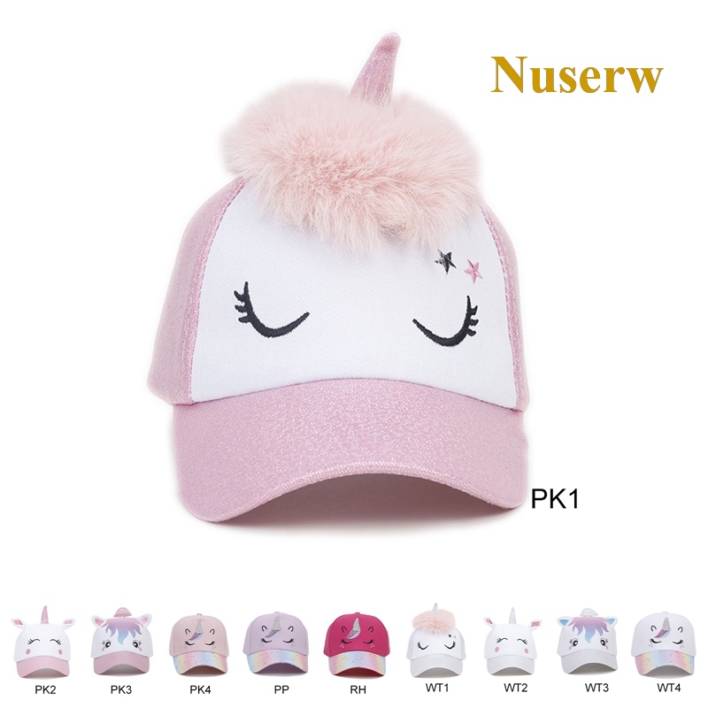 Mũ Lưỡi Trai Hình Kỳ Lân Hoạt Hình Dễ Thương Cho Bé