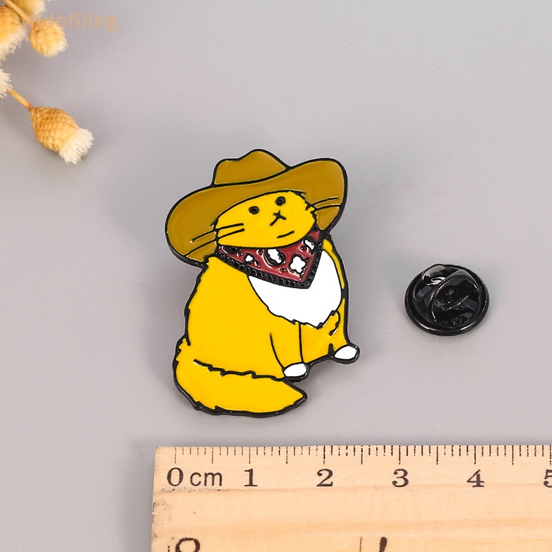 Trâm Cài Áo Hình Mèo Dễ Thương Sáng Tạo Phong Cách Cao Bồi Phương Tây Dành Cho Nữ