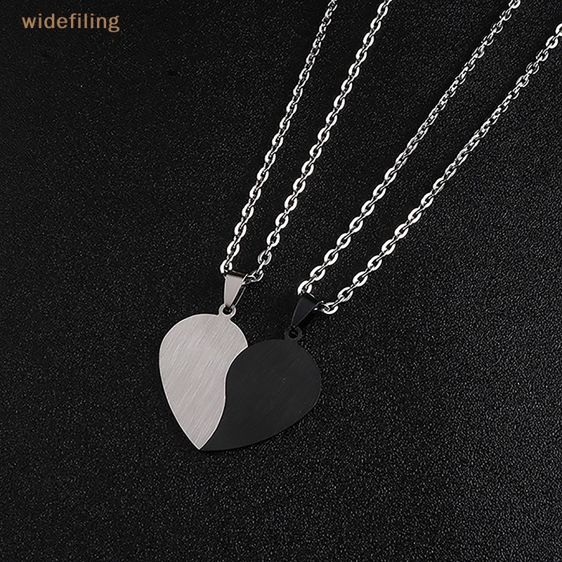 Vòng cổ Mặt Hình Trái Tim Bằng Thép Không Gỉ Dành Cho Cặp Đôi