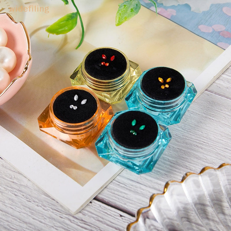 Hộp 4 Răng Chứa Kim Cương Giả Bằng Acrylic Dùng Trang Trí