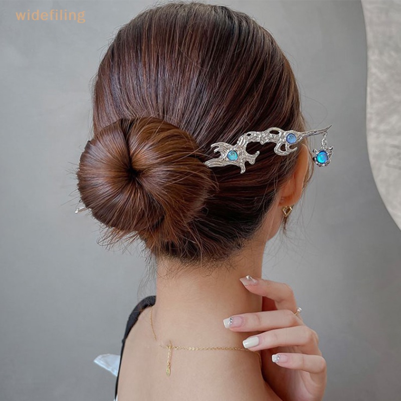 Trâm Cài Tóc Đính Đá Mặt Trăng Phong Cách Trung Hoa Cổ Điển Cho Nữ