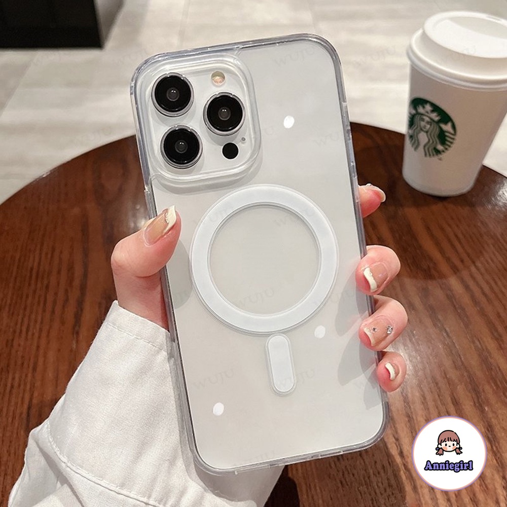 Ốp Điện Thoại TPU Mềm Trong Suốt Từ Tính Cho IPhone 11 14 Pro Max 13 Pro Max 12 IPhone X XS XR 7 8 Plus Ultra