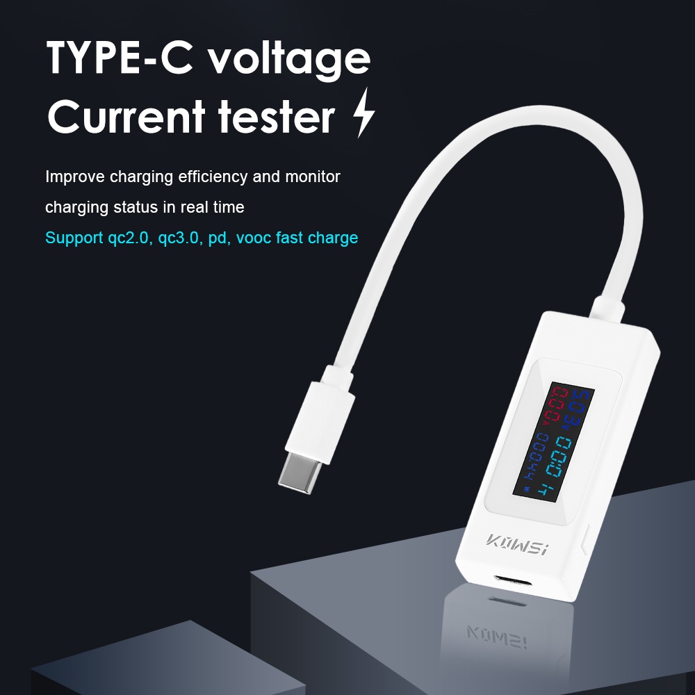 Thiết Bị Kiểm Tra Dòng Điện USB Màn Hình LCD ZIQQUCU 4-30V 0-6.5A
