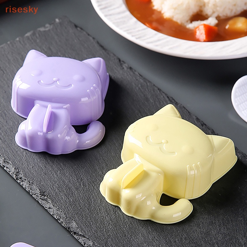 Khuôn Làm Cơm Nắm Hình Mèo Dễ Thương DIY