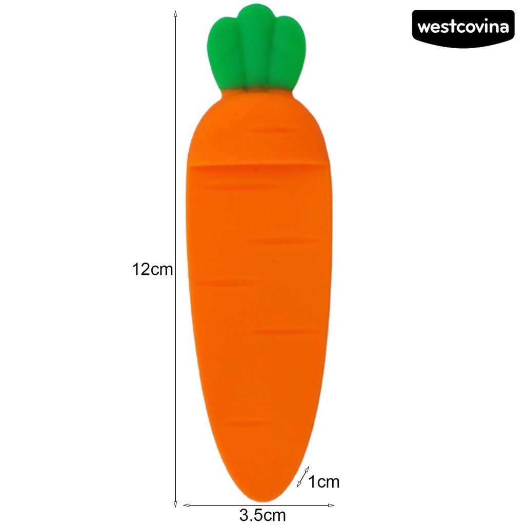 [WSTN]✎Thẻ Đánh Dấu Sách Hình Củ Cà Rốt Màu Sắc Tươi Sáng Tiện Lợi Dành Cho Gia Đình