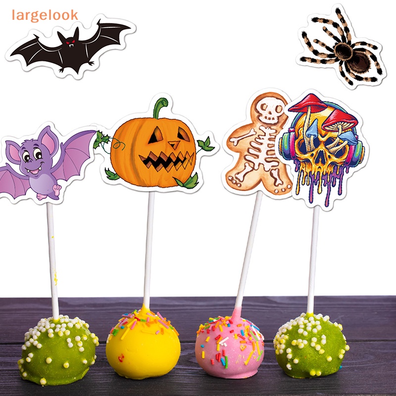 Bộ 100 Sticker Dán Tường Chống Thấm Nước Hình Bí Ngô Halloween