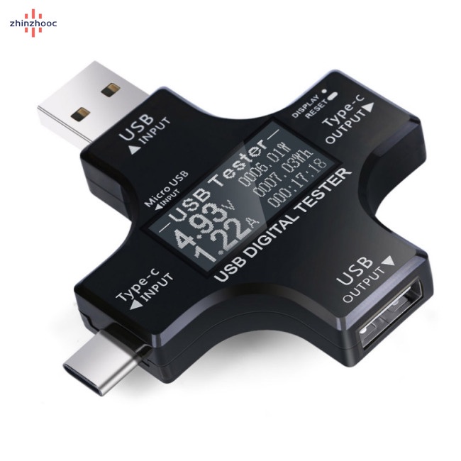 Thiết Bị Kiểm Tra Vôn Kế Thông Minh Cổng USB Loại C / USB