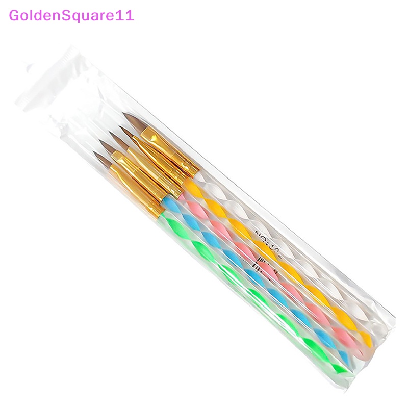 Cọ Sơn Móng Tay Gel UV Acrylic Mạ Vàng Chuyên Dụng Cho Vẽ Móng