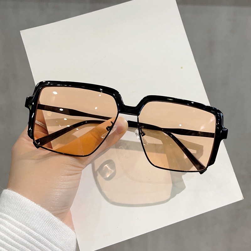 Kính Mát Gọng Vuông Kim Loại Phong Cách Hàn Quốc Chất Lượng Cao