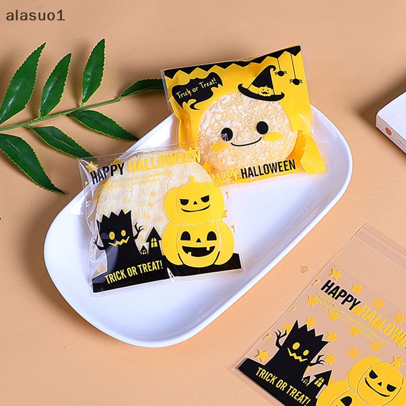 Bộ 100 Túi Nhựa Đựng Bánh Kẹo Trang Trí Halloween