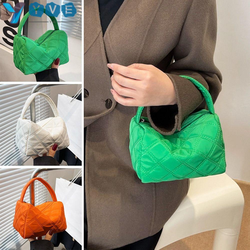 YVE Túi Xách Tote Nhồi Bông Siêu Nhẹ Thời Trang Mùa Đông Dành Cho Nữ