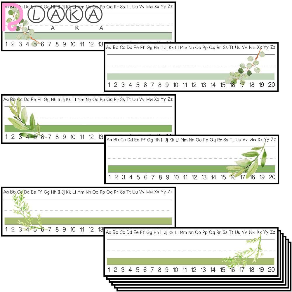 LAKAMIER Bảng Tên Bằng Giấy 12 "x 4" Họa Tiết Dễ Thương Dùng Dạy Học