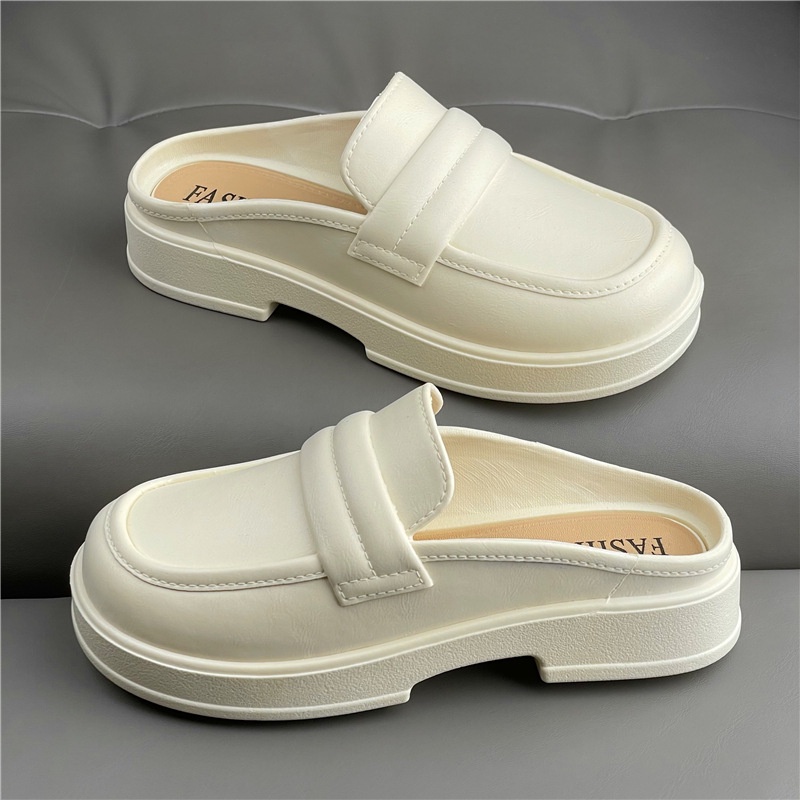 Dép Sandal Bít Mũi Đế Dày Thời Trang Đi Biển 2023 Cho Nữ