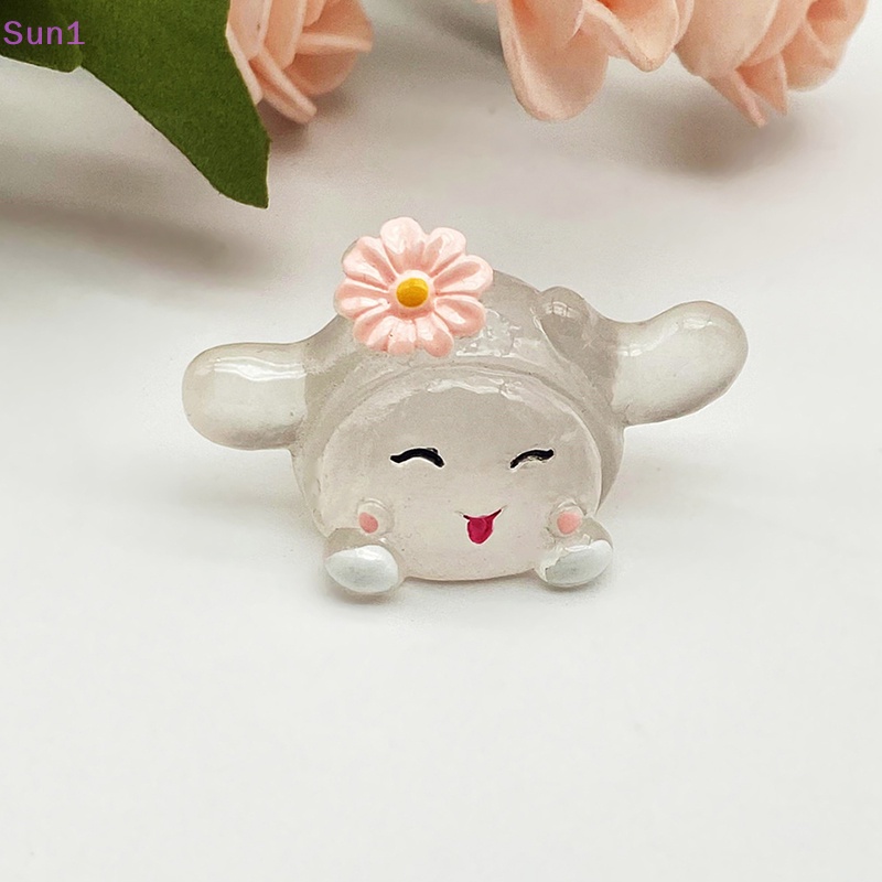 Sun1 &gt; Set 2 Mặt Dây Chuyền Nhỏ Bằng Resin Phát Quang 3D Thời Trang DIY