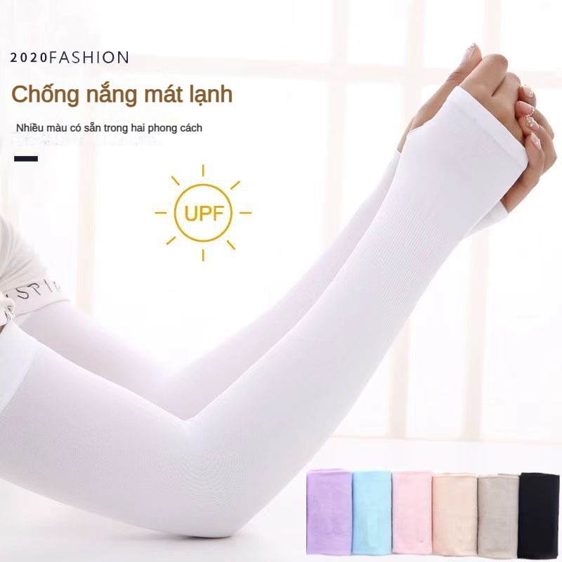 Găng Tay Chống Nắng Bằng Lụa Mát Thời Trang Mùa Hè Cho Nam Nữ