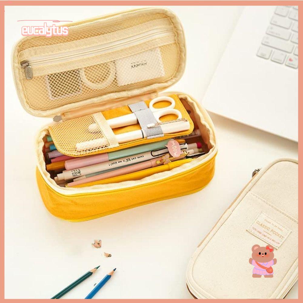 EUTUS Hộp Bút Cỡ Lớn Họa Tiết Hoạt Hình Dễ Thương