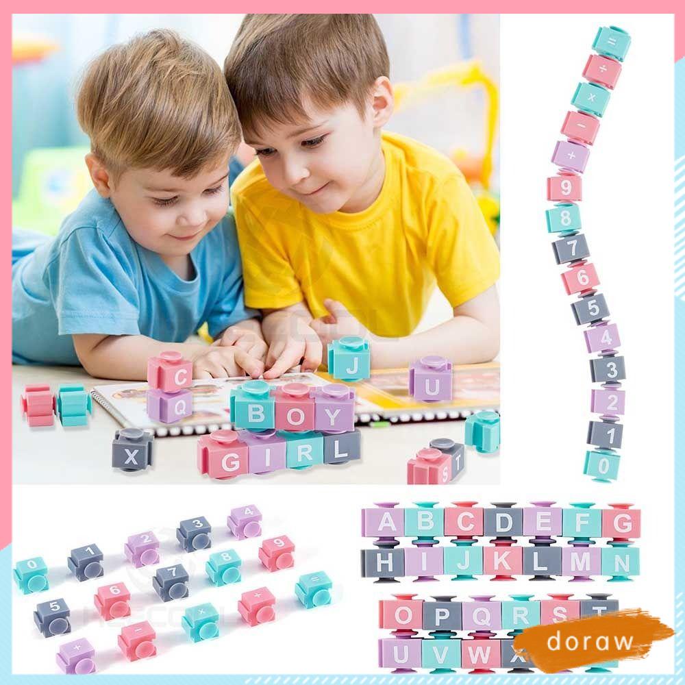 DORAW Đồ Chơi Khối Xây Dựng Có Giác Hút Cho Bé