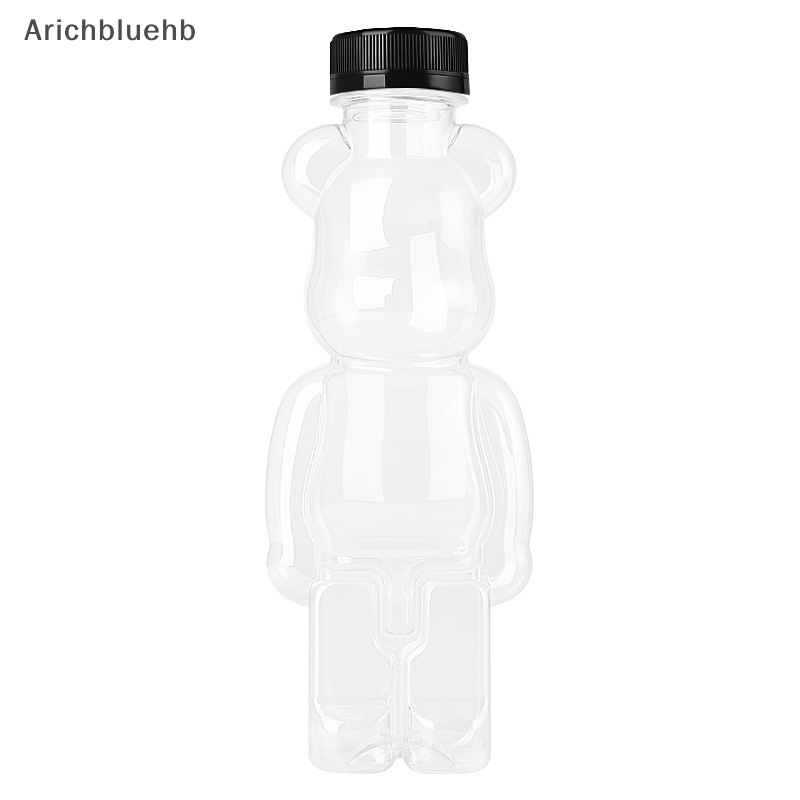 Bình Đựng Nước Ép Sữa Nước Ép Hình Gấu Hoạt Hình Con Rối Dày Trong Suốt Sáng Tạo Dễ Thương