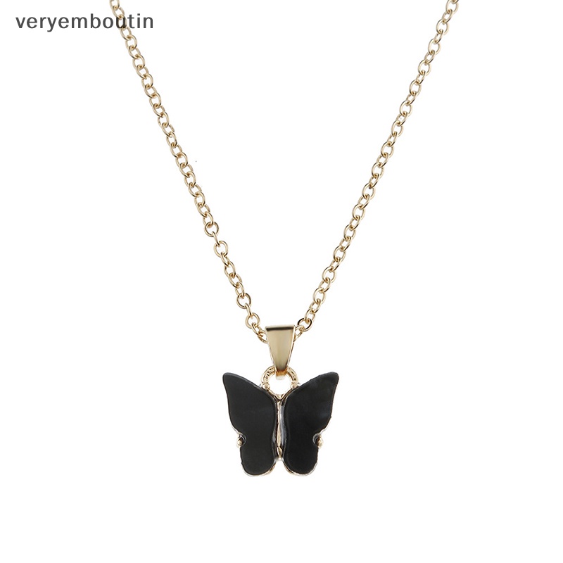 Vòng cổ Mặt Hình Bướm Bằng Acrylic Thời Trang Cho Nữ