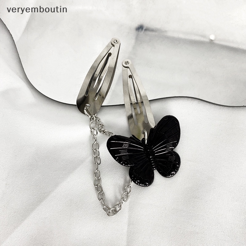 Kẹp Tóc Hình Bướm Trong Suốt Nhiều Màu Phong Cách Cổ Điển Cho Nữ