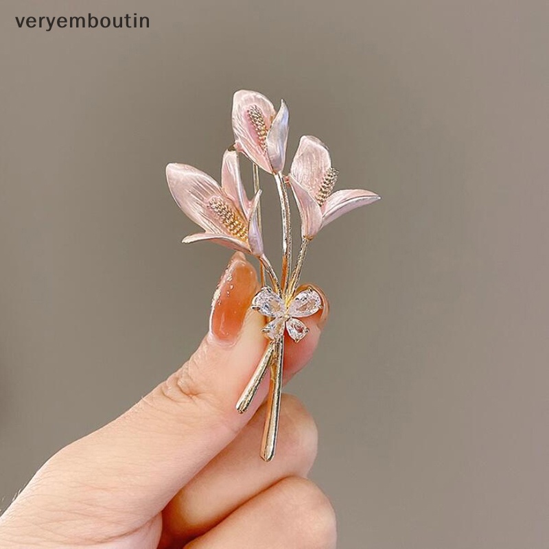 Ghim Cài Áo Hình Hoa Đính Đá Pha Lê Lớn Thời Trang Cho Nữ
