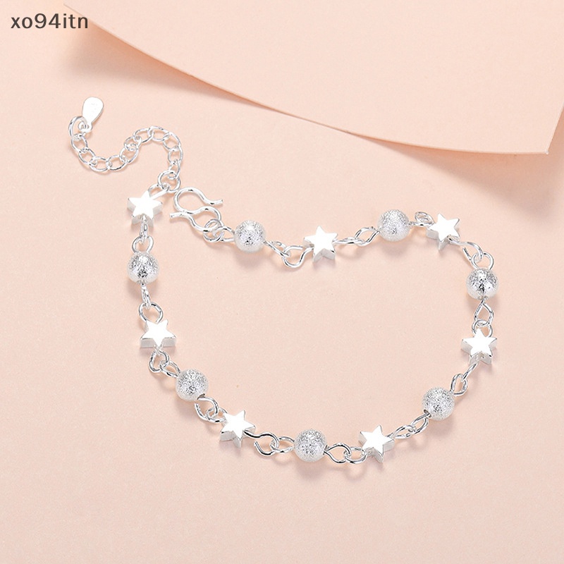 Vòng Tay Chuỗi Hạt Tròn Đính Mặt Ngôi Sao Thời Trang Cho Nữ