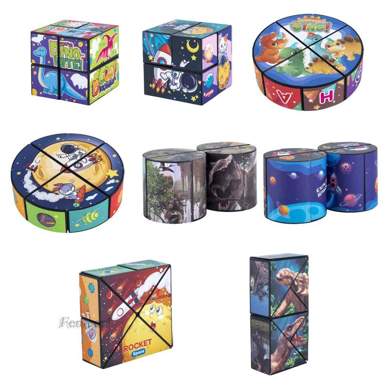 Đồ Chơi Khối Lập Phương Biến Hình 3D Mượt Mà Giáo Dục Cho Bé