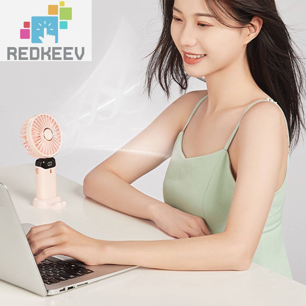Quạt Làm Mát Mùa Hè Cầm Tay Có Thể Gập Lại Sạc Cổng USB Cho Hoạt