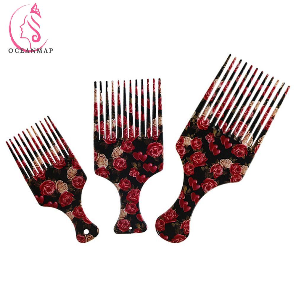 OCEANMAP Lược Chải Tóc Răng Dài Bằng Nhựa Mát Xa Da Đầu Chuyên Nghiệp Cho Nam Nữ